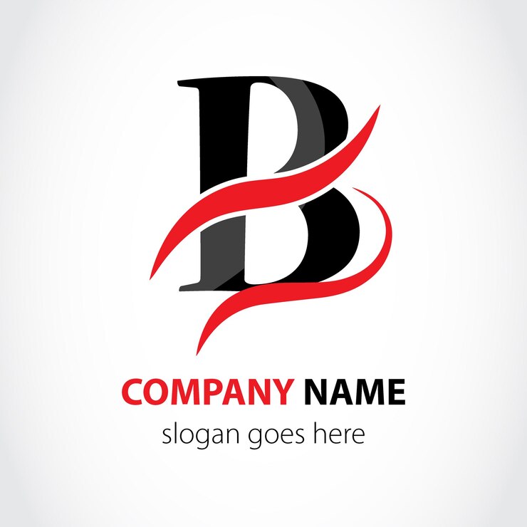 Vector logo abstracto letra b logo