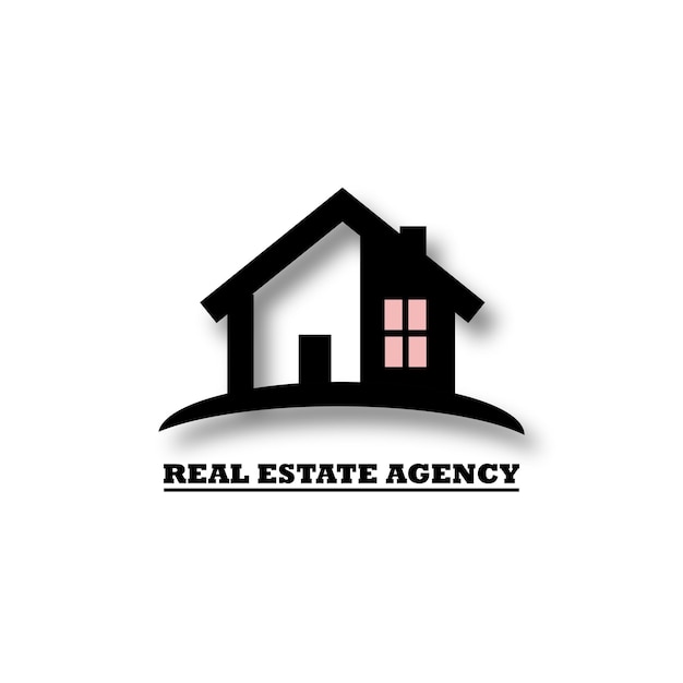 Logo de la agencia inmobiliaria plantilla de diseño de logotipo de casa vector