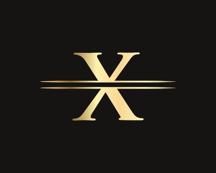 Vector logo de la agricultura en la letra x logo de la granja de concepto basado en el alfabeto para panadería pastelería industrias domésticas identidad empresarial