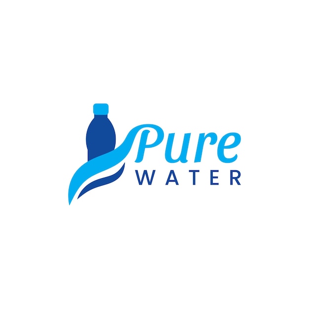 Logo de agua pura