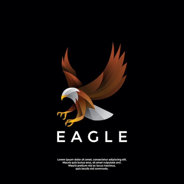 Logo de águila degradado