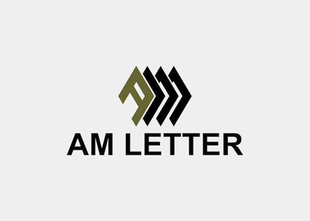 Logo am letter nombre de la empresa