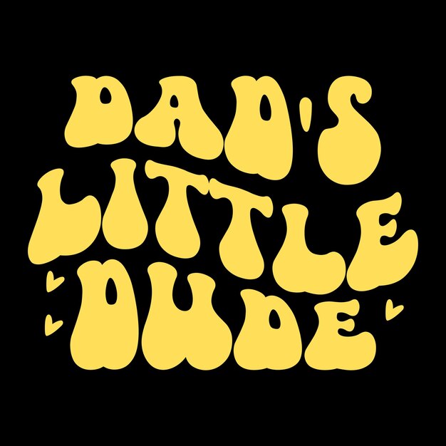 Un logo amarillo y blanco que dice el pequeño de papá.
