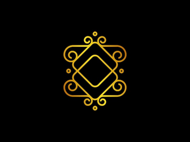Un logo amarillo con forma de diamante en el centro
