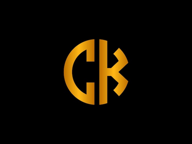 Un logo amarillo con la letra ck