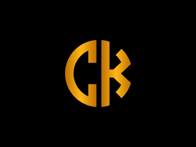 Un logo amarillo con la letra ck