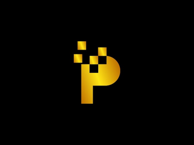 Un logo amarillo y negro para una empresa de marketing digital.