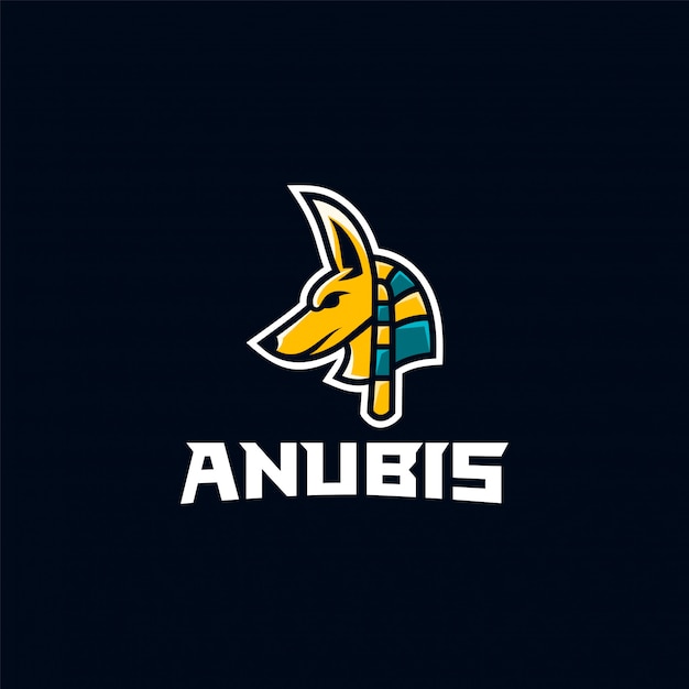 Vector logo de anubis inspiracion impresionante