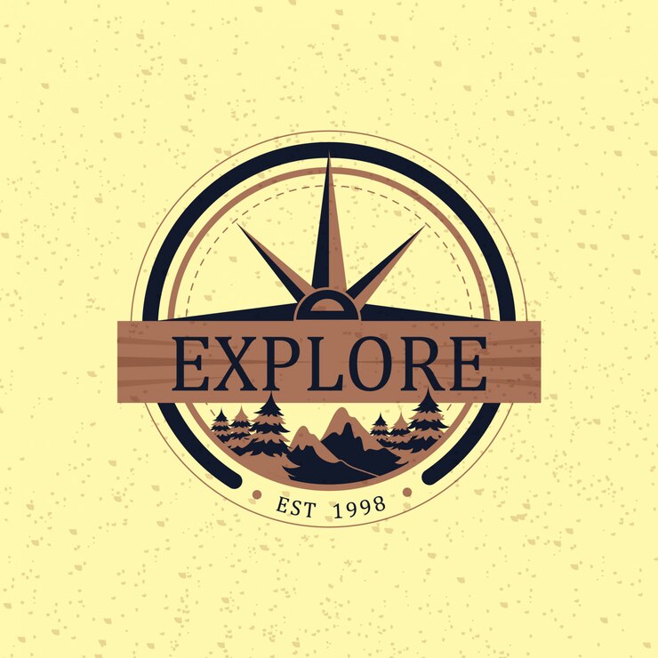 Vector logo de aventura clásica