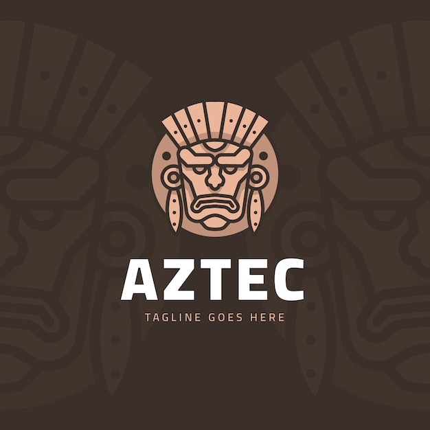 Logo azteca dibujado a mano