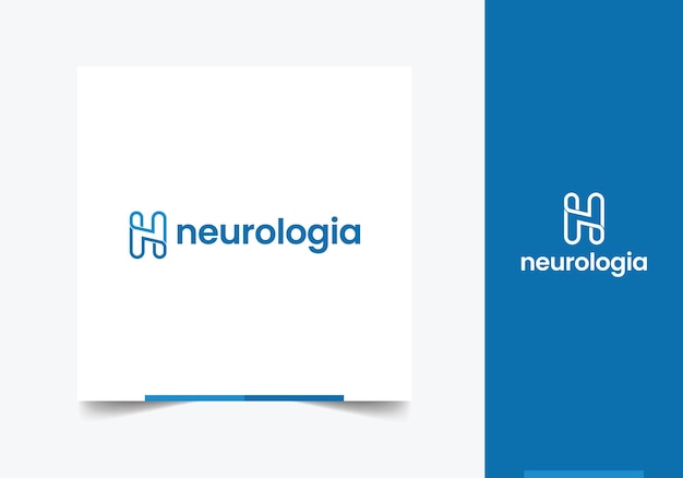 Vector un logo azul y blanco para neuroblalia.