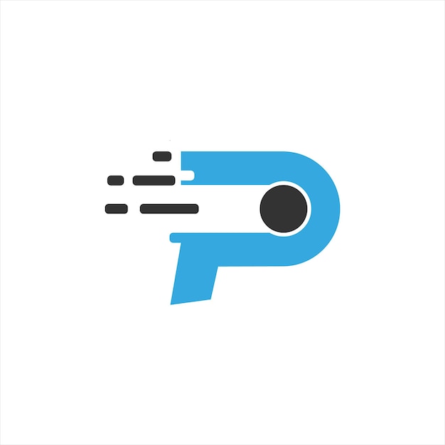 Logo azul y negro con ap en el medio
