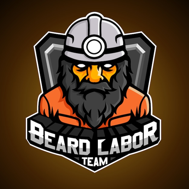 Logo de barba laboral