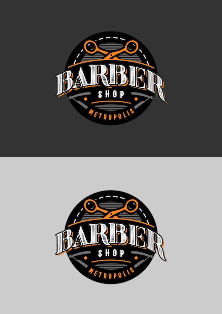 Logo para una barbería en milán