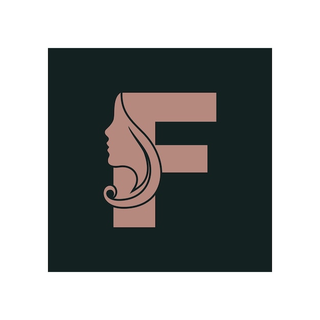 LOGO de belleza con diseño de letras