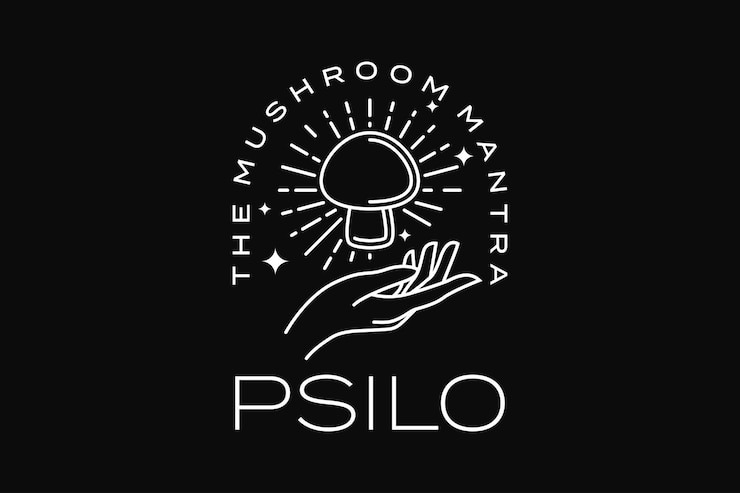 Vector logo de belleza con mujer de pelo rizado