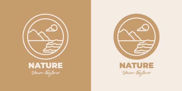 Un logo para la belleza natural y el mar.