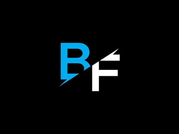 Un logo en blanco y negro para bf