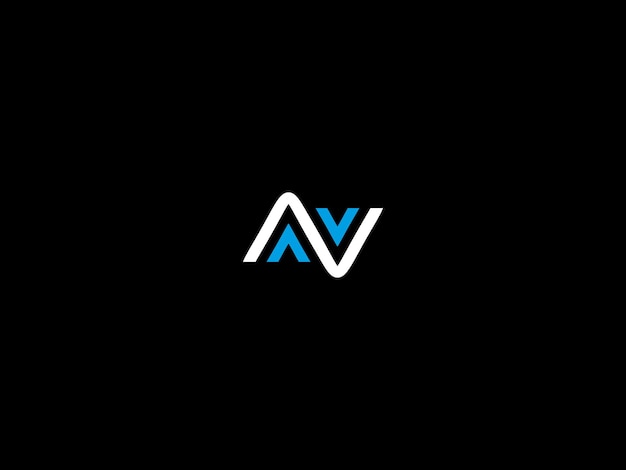 Un logo en blanco y negro para una empresa llamada av