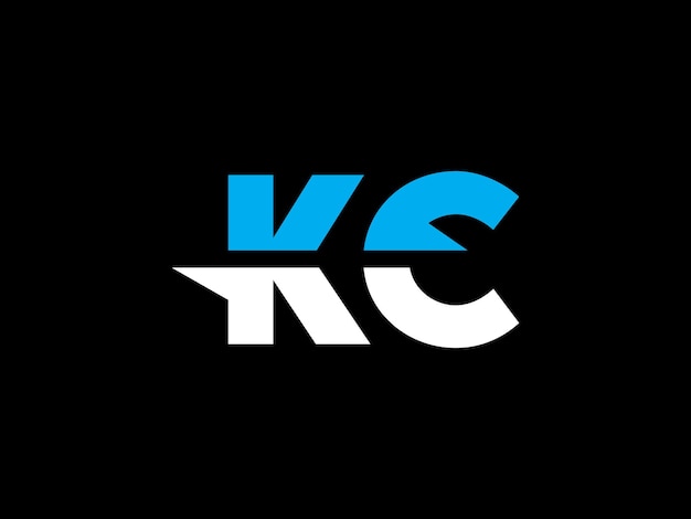 Un logo en blanco y negro para una empresa llamada kc