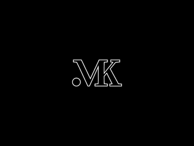 Un logo en blanco y negro para una empresa llamada vk