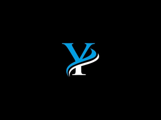 Un logo en blanco y negro con la letra y en él