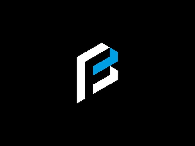Un logo en blanco y negro con la letra f en él