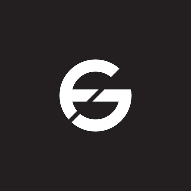 Un logo en blanco y negro con la letra g en él