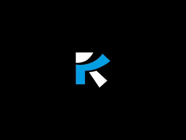 Un logo en blanco y negro con la letra r en él