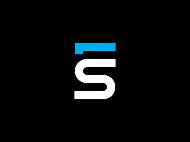 Un logo en blanco y negro con la letra s en él