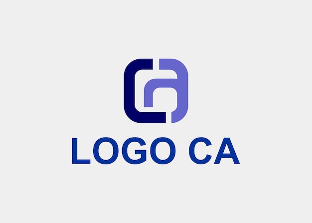 Logo ca letra nombre de la empresa