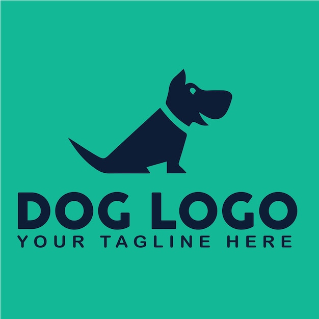 Vector logo cabeza de perro