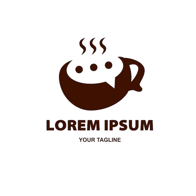Logo cafe y chat