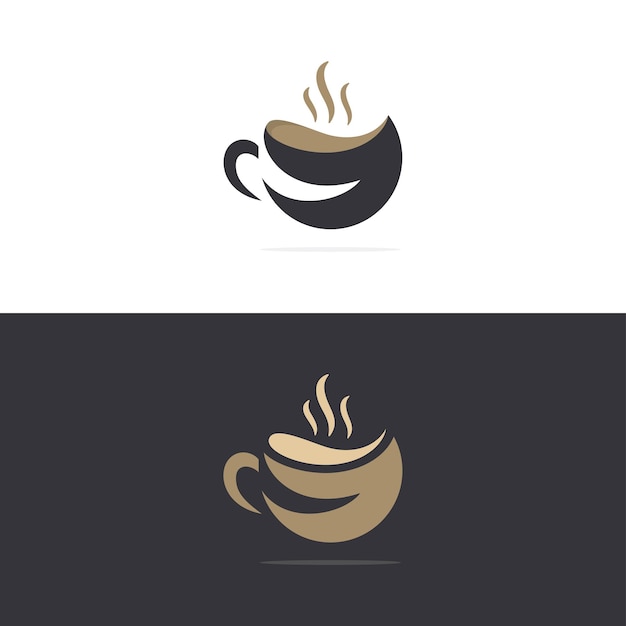 Vector logo de café para tu café con concepto de logo vintage