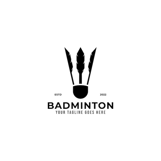 Logo del campeonato del equipo deportivo profesional de bádminton.