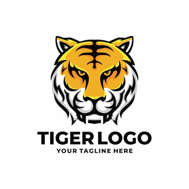 Logo de cara de tigre