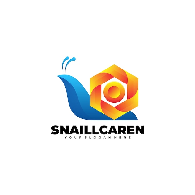 LOGO CARACOL DEGRADADO COLORIDO