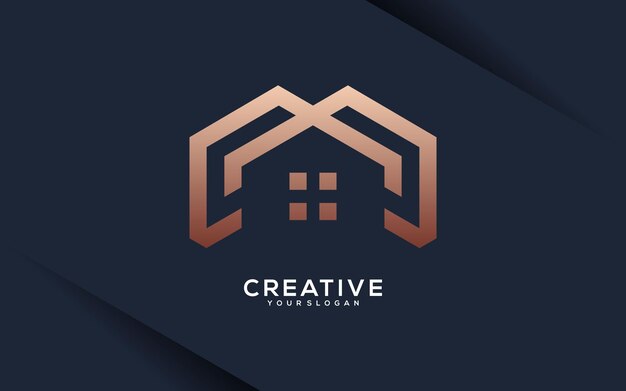 Logo para una casa con un diseño moderno