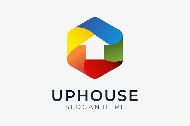 logo de la casa con moderno y colorido