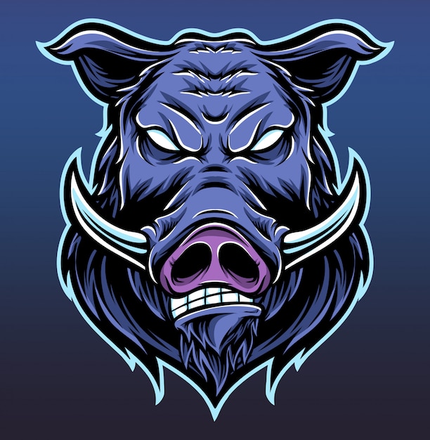 Logo del cerdo de ira