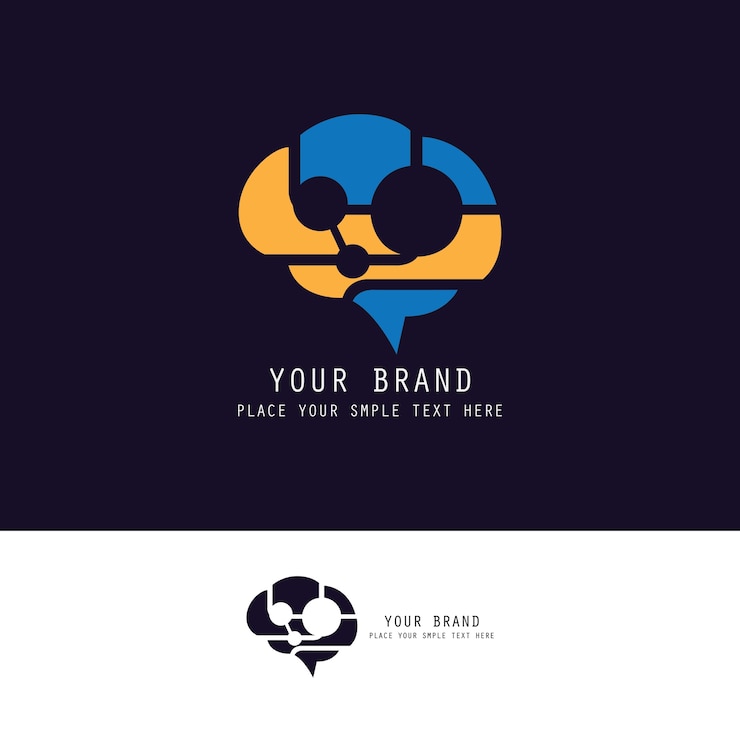 Vector logo cerebro