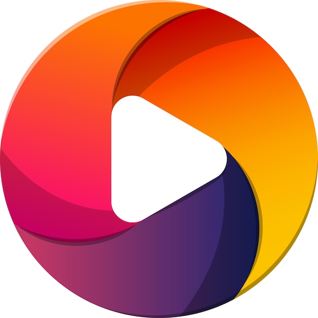 Logo de círculo abstracto con ilustración de agujeros en estilo moderno y minimalista