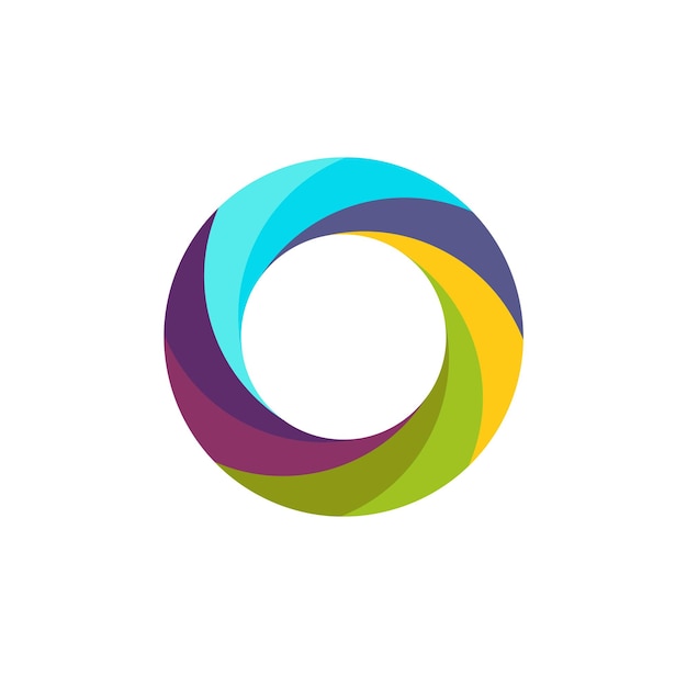 Logo de círculo colorido