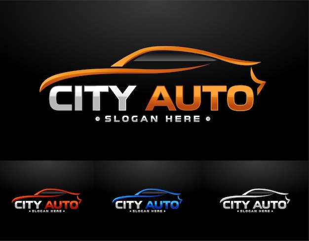Logo de coche de carreras