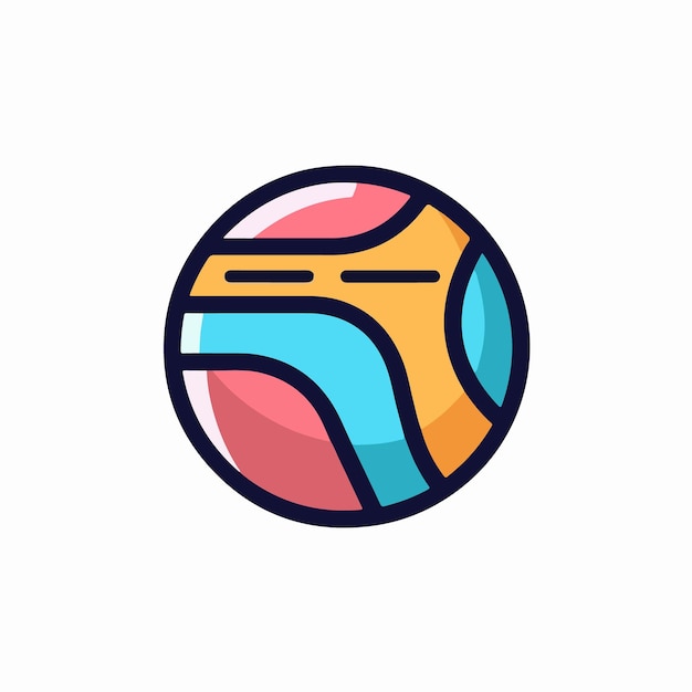 Logo colorido para un juego de deportes