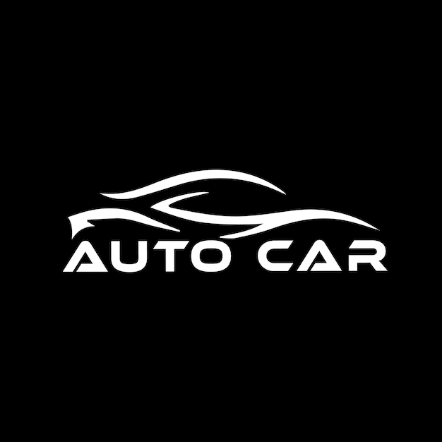 Un logo para una compañía de autos que dice auto car