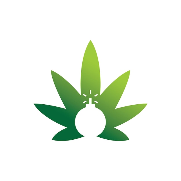 Un logo para una compañía de cannabis llamada cáñamo.