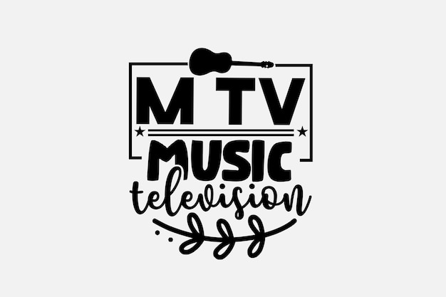 Un logo para una compañía de televisión musical.