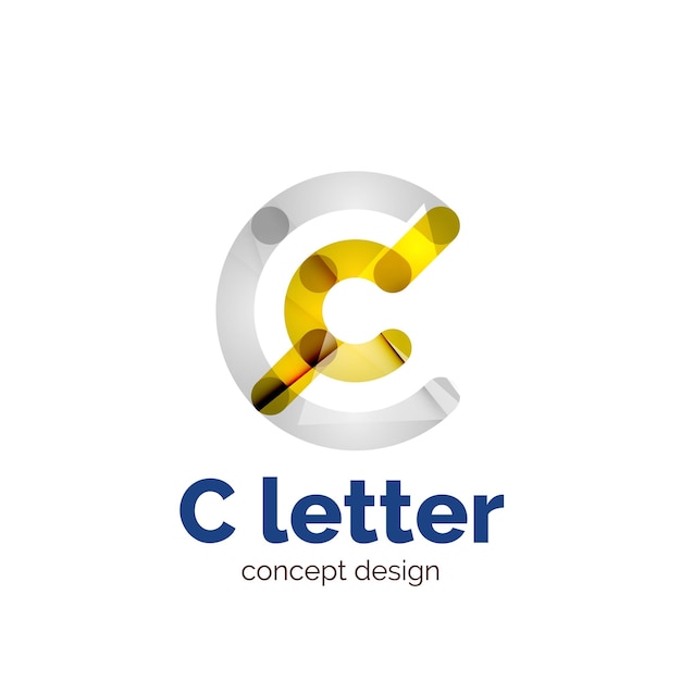Logo de concepto de carta minimalista moderno vector