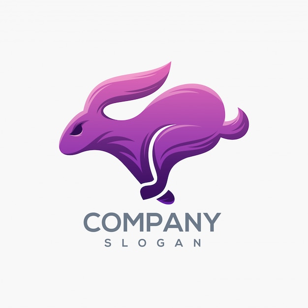 logo de conejo listo para usar